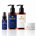 Kit Balm Para Barba 120g Premium Kron + Kit Cera Modeladora Efeito Matte Kron + Leave-in Hidratação e Restauração 120g Kron + Oléo De Barba For Men 30ml Kron