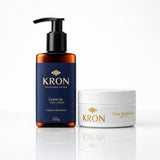 Kit Cera Modeladora Efeito Matte Kron + Leave-in Hidratação e Restauração 120g Kron