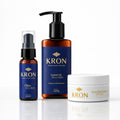 Kit Cera Modeladora Efeito Matte Kron + Leave-in Hidratação e Restauração 120g Kron + Oléo De Barba For Men 30ml Kron